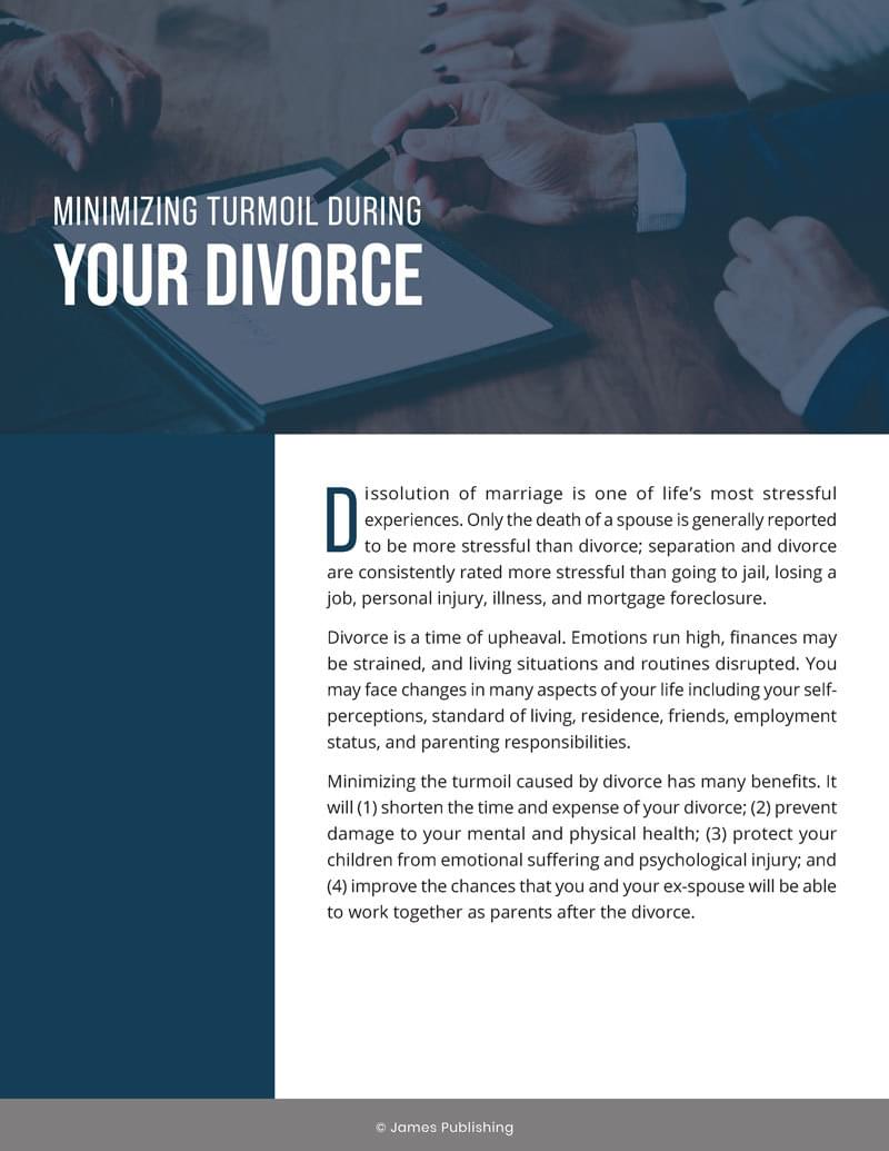 Minimizing Turmoil During Your Divorce