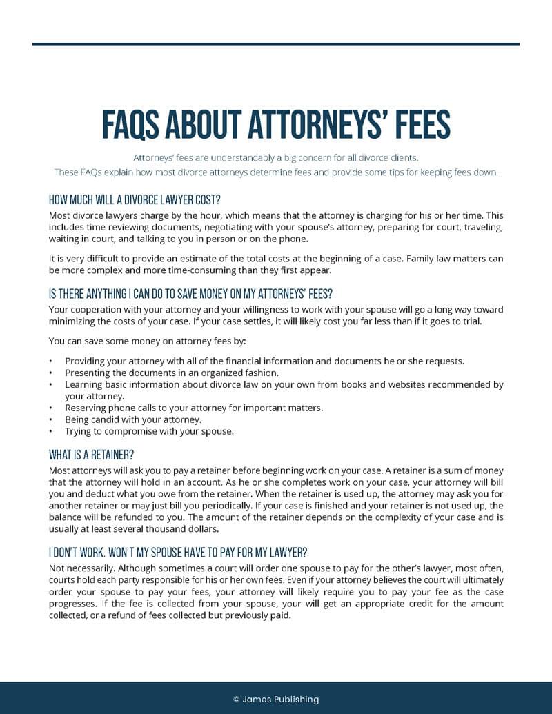 FAQs About Attorneys' Fees